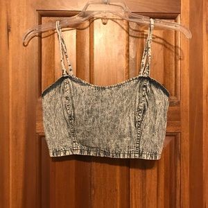 “Denim” like crop top